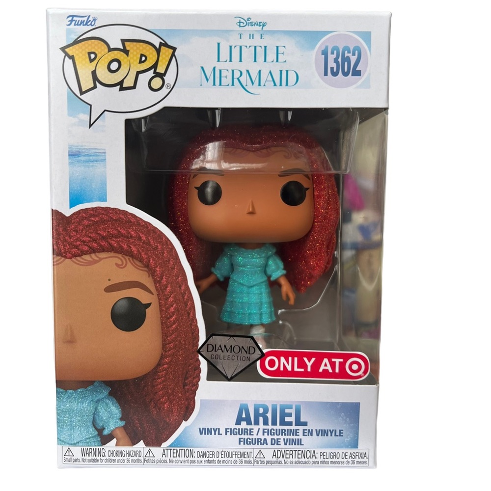NEW, Funk Pop! The Little Mermaid Ariel #1362 Diamond Target Exclusive